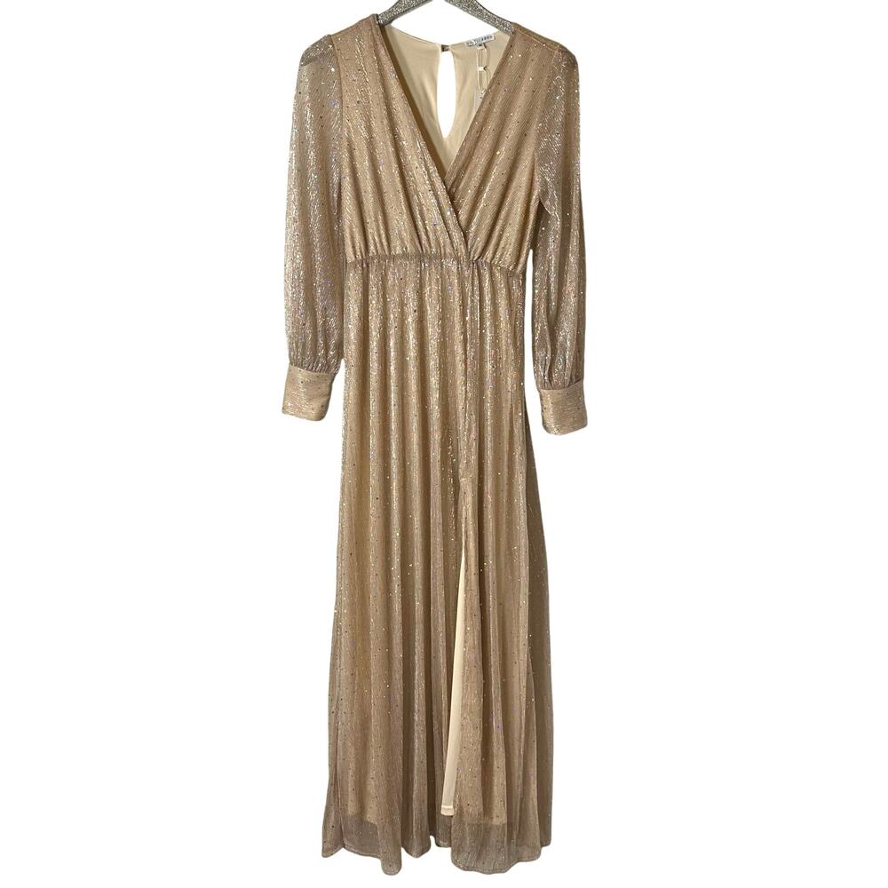 Baltic Born Champagne Sparkle Gown NEW